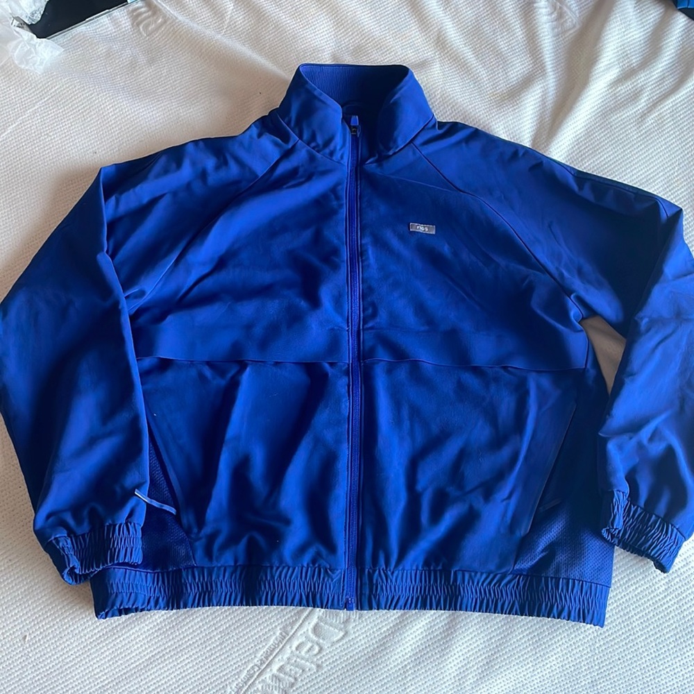 Figs Electric Blue Sydney Scrub Jacket